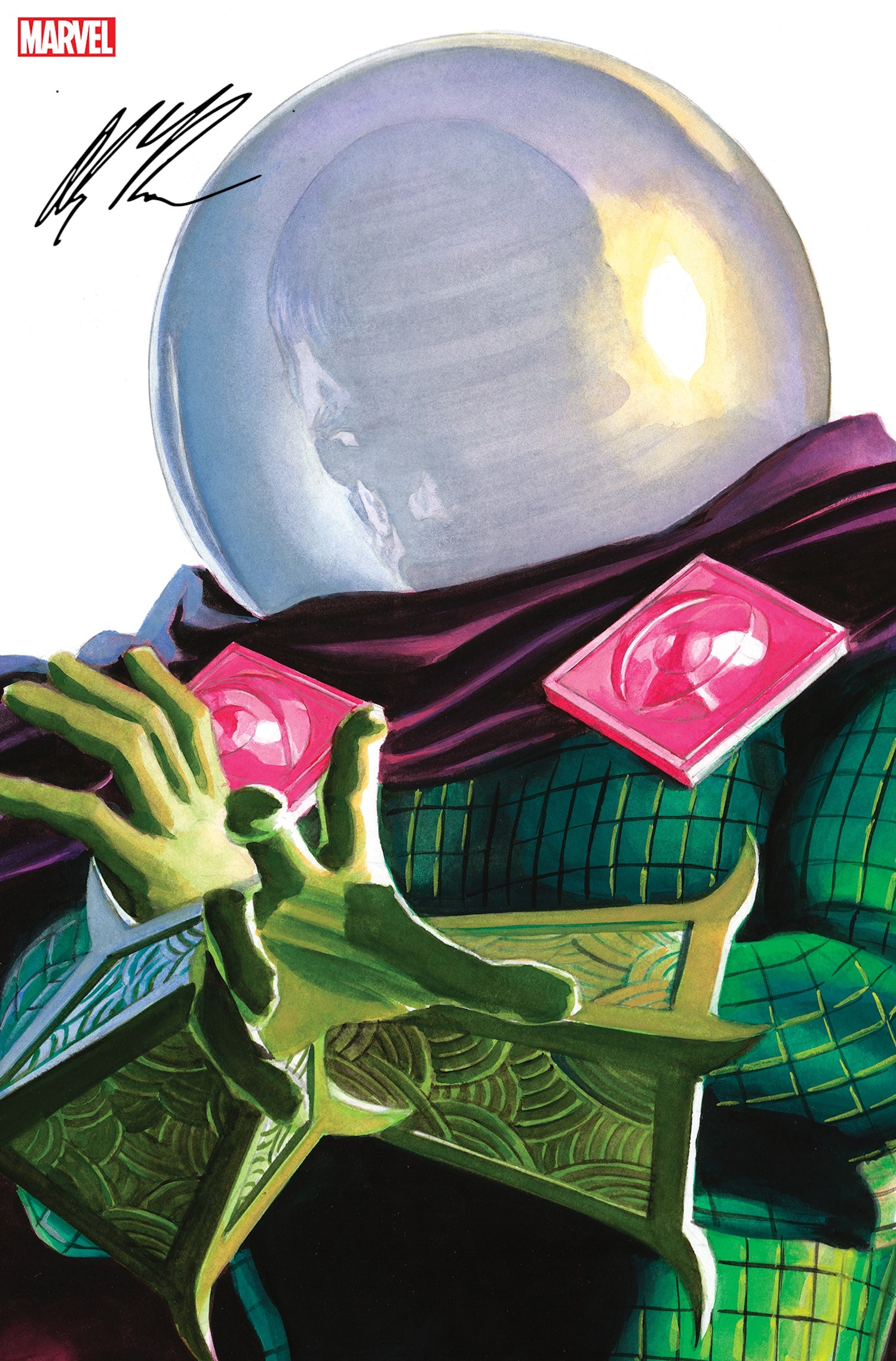 Timeless Mysterio (Amazing SpiderMan 23) Alex Ross Art