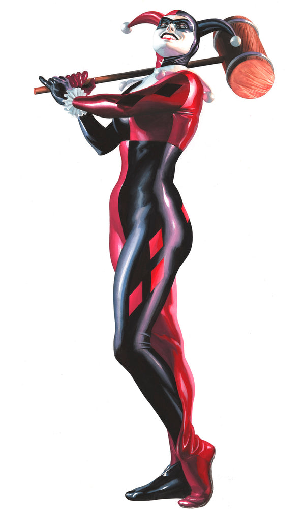 DC Villains: Harley Quinn - Signed & Numbered 18x24" Print with Certificate of Authenticity (Framed)