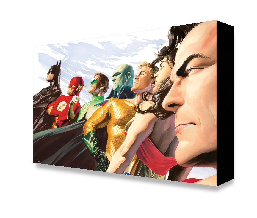JLA Liberty and Justice Mini-Canvas