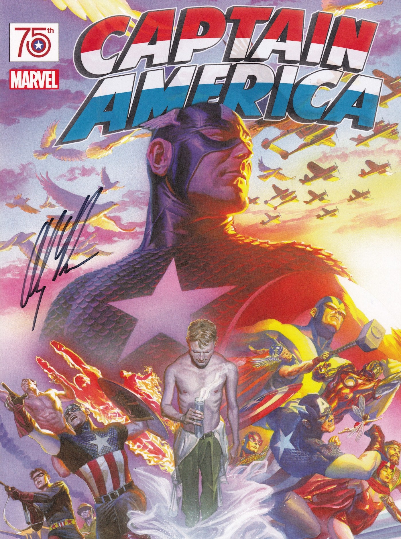 Captain America 75th Anniversary Magazine Alex Ross Variant