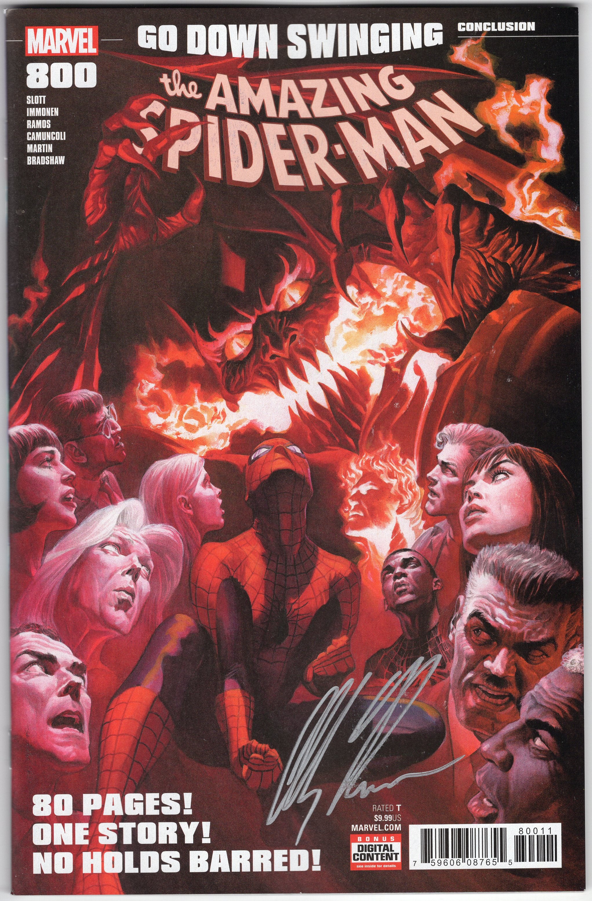 Amazing Spider-Man (2017) #800 Virgin Variant SIGNED Exclusive