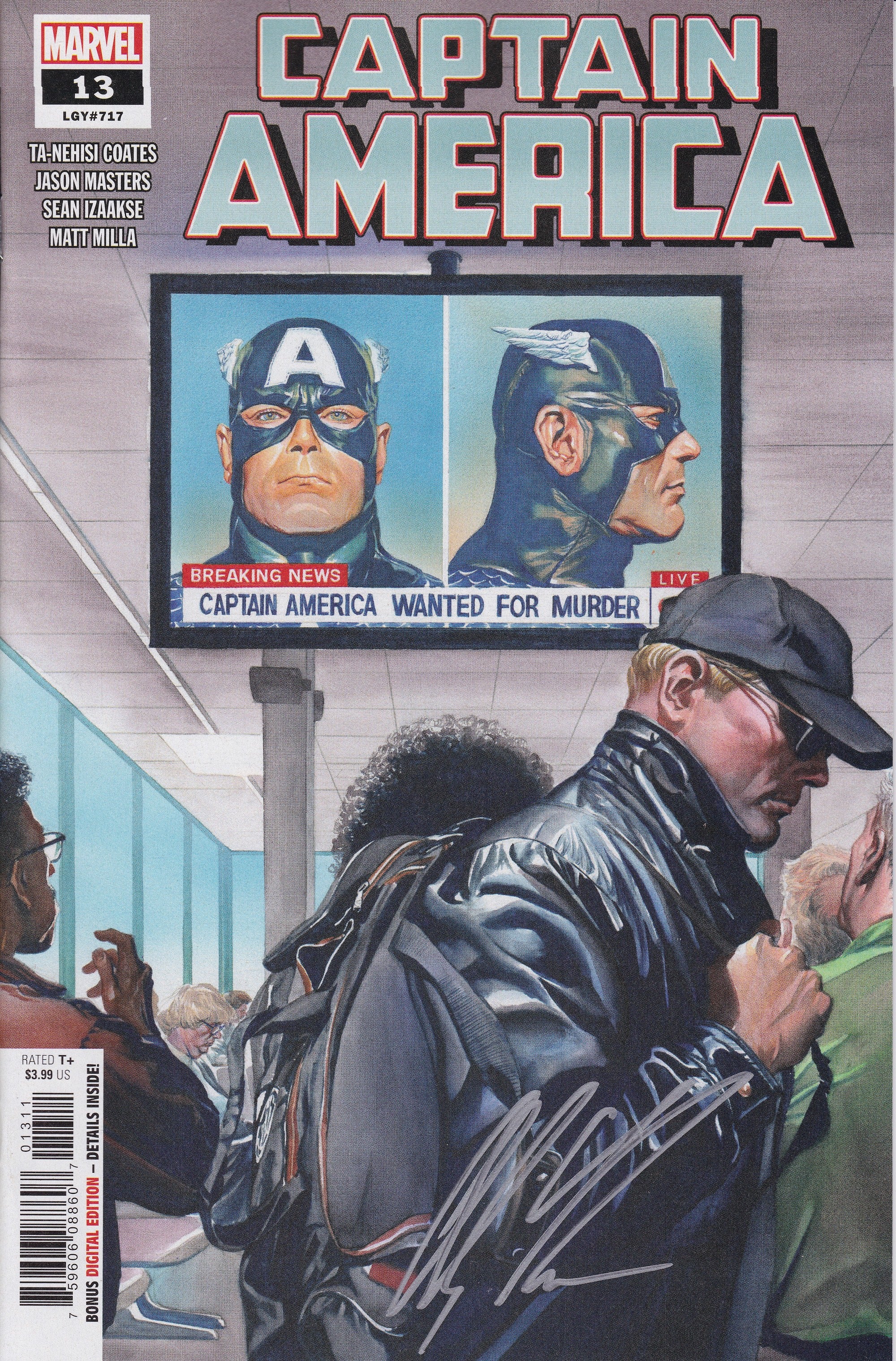 Captain America # 13 Signed