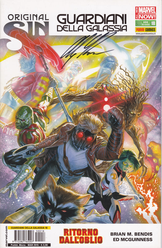 Guardians of the Galaxy Italian #18 Signed