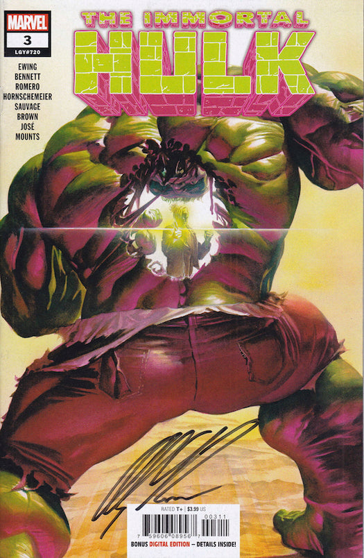 Immortal Hulk # 3 SIGNED — CGC Signature Series 9.8