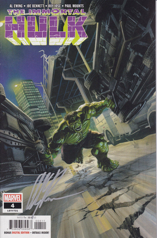 Immortal Hulk # 4 SIGNED — CGC Signature Series 9.8