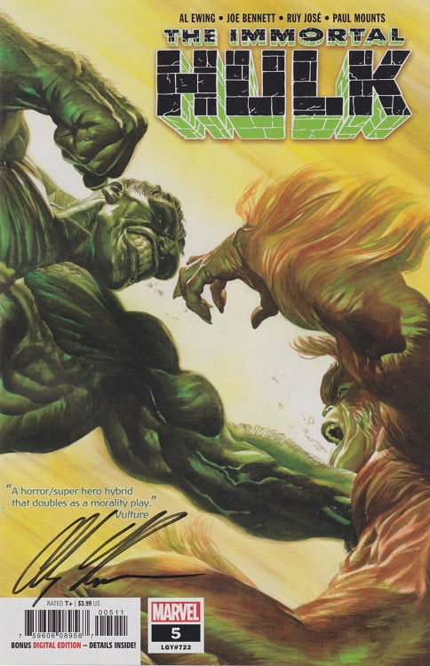 Immortal Hulk # 5 SIGNED — CGC Signature Series 9.8