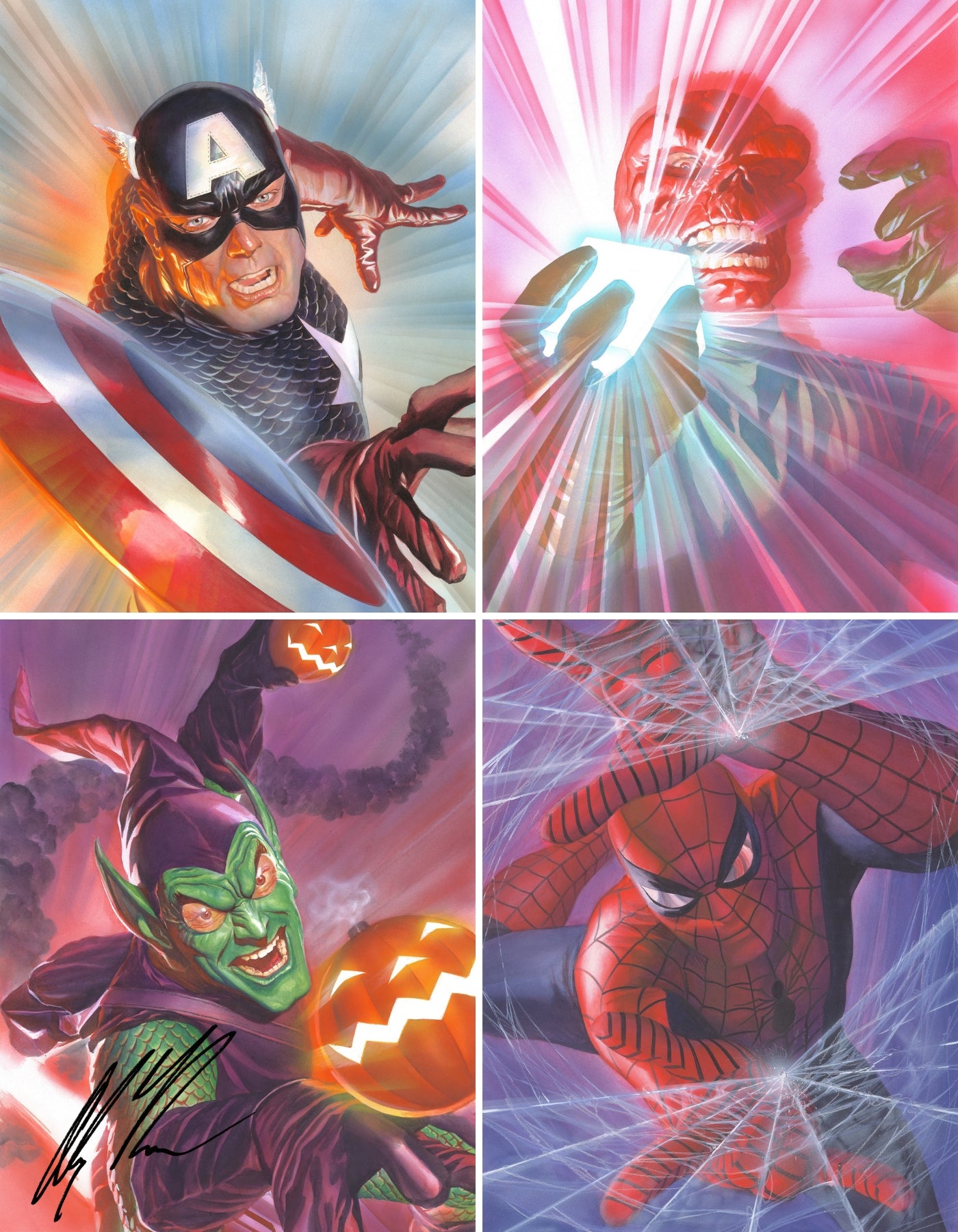 Marvelocity: Heroes and Foes Lithograph Signed & Numbered