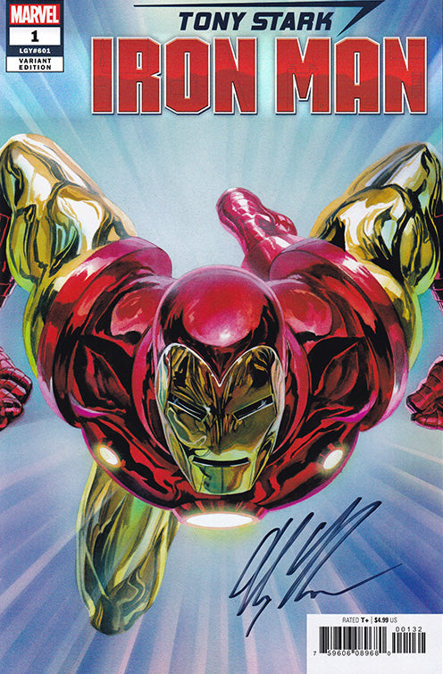 Tony Stark: Iron Man #1 Ross Virgin SIGNED Exclusive